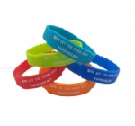 Customized shape silicone wristband