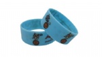 Wide silicone bracelet