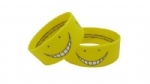 Wide silicone wristband