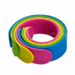 Silicone slap bracelet