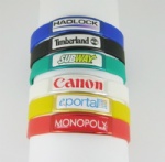Silicone wristband with buckle